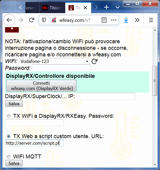 tx temperatura wifi server http